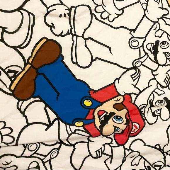 Super Mario Full Flat Sheet 81” x 57” - Picture 2 of 16